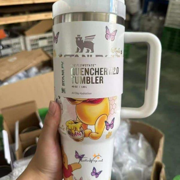Classic Winnie the Pooh 40oz Tumbler | Vintage Disney Bear Cup Gift