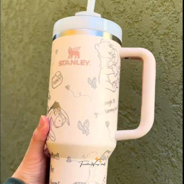 Classic Winnie the Pooh 40oz Tumbler | Vintage Disney Bear Cup Gift