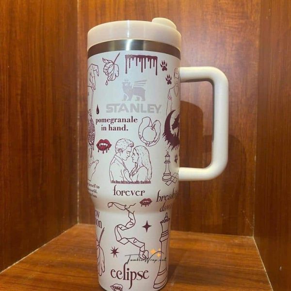 Twilight 40oz Vampire Romance Tumbler | Edward Bella Fan Drinkware