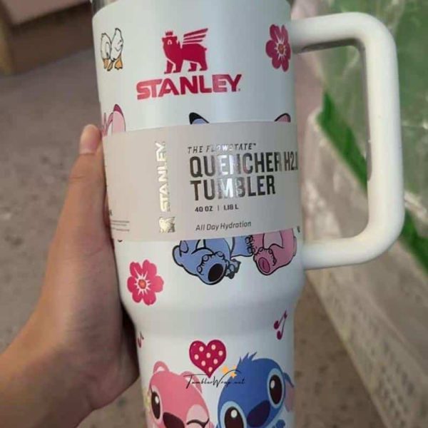 Stitch 40oz Engraved Tumbler | Cute Disney Coffee Cup Travel Mug