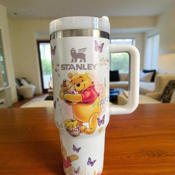 il_794xN.7248795560_4f2f.jpg Winnie the Pooh 40oz Tumbler Cup, Stainless Steel Hot Cold Cup Gift