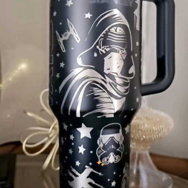 Star Wars 40oz Laser Tumbler | Darth Vader Skywalker Stainless Cup