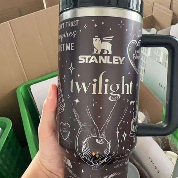 Twilight 40oz Vampire Romance Tumbler | Edward Bella Fan Drinkware