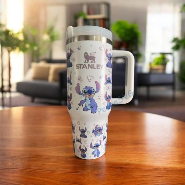 Stitch Tumbler 40oz Cup, Cute Stitch Tumbler 40oz Cup
