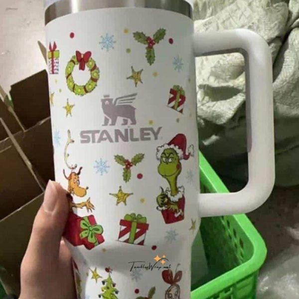 Grinch 40oz Christmas Tumbler | Merry Grinchmas Stainless Gift Cup
