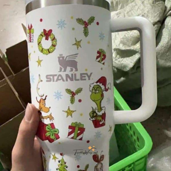 Grinch 40oz Christmas Tumbler | Merry Grinchmas Stainless Gift Cup