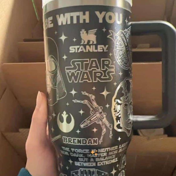 Star Wars 40oz Laser Tumbler | Darth Vader Skywalker Stainless Cup