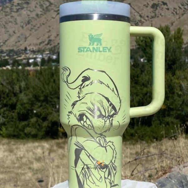Grinch 40oz Christmas Tumbler | Merry Grinchmas Stainless Gift Cup