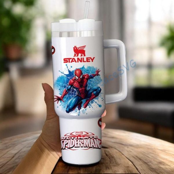 il_794xN.7463269232_hrli.jpg Spider-Man 40oz Tumbler, Superhero Tumbler Cup
