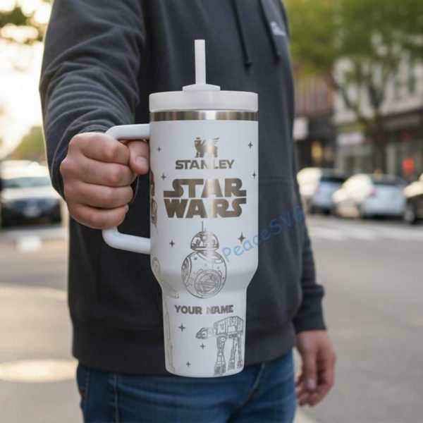 Personalized 40oz star wars tumbler laser engraved stainless steel