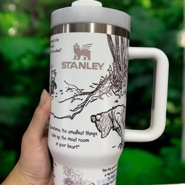 Winnie the Pooh Engraved Tumbler 40 oz Quencher Hundred Acre Wood Disney Tiger, Eeyore, Piglet