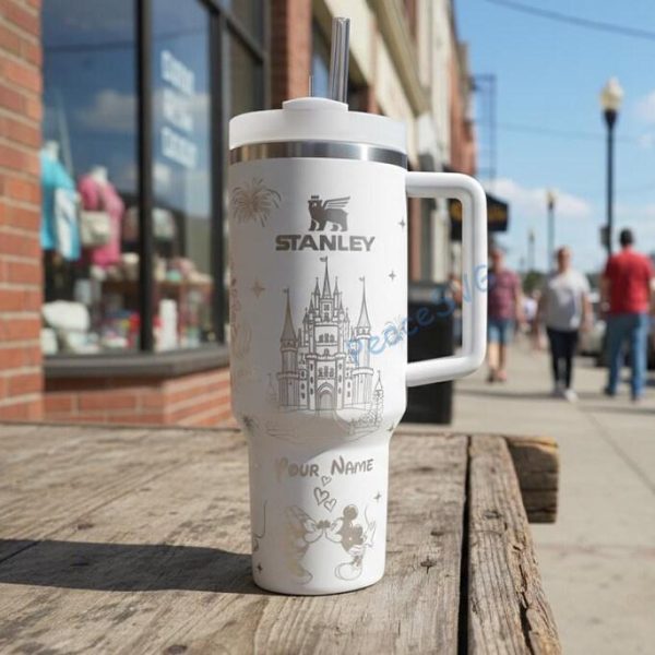 Personalized Mouse and Friends 40oz Laser Engraved , Custom Tumbler with Name