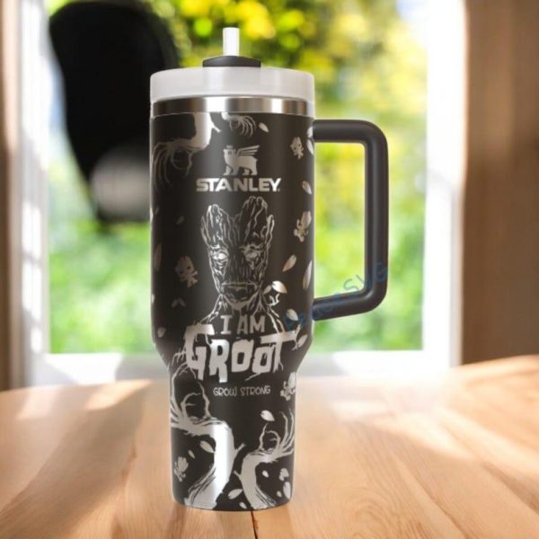 Personalized Groot Laser Engraved Tumbler, 40oz - 30oz Mug, Stainless Steel Insulated Cup