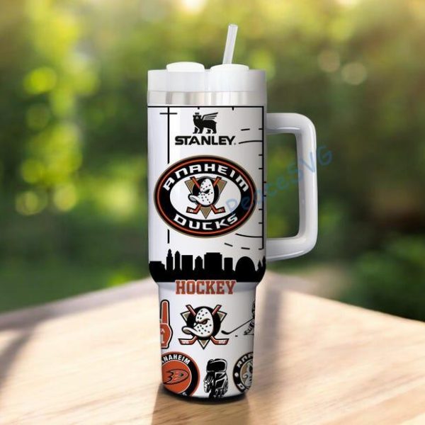 Anaheim Ducks 40oz Tumbler, Ice Hockey Fan Tumbler, Game Day Drinkware