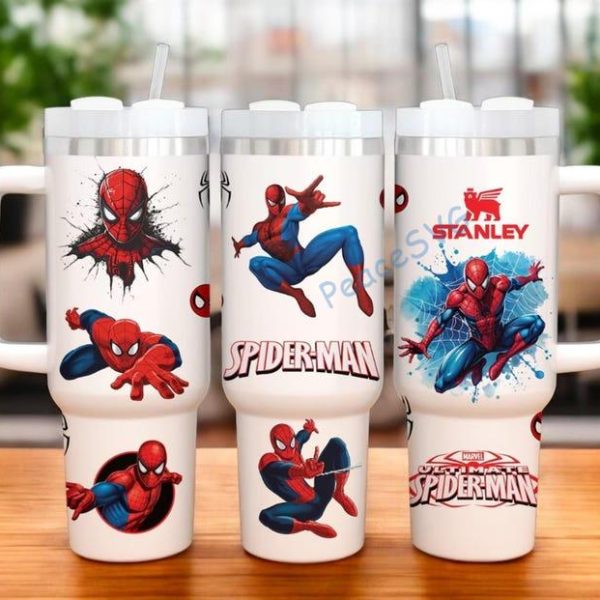 Spider-Man Tumbler, Super man 40oz Cup, Superhero Tumbler Cup, Movie Coffee Tumbler, Eddie Brock Tumbler, Symbiote Spider Insulated Tumbler