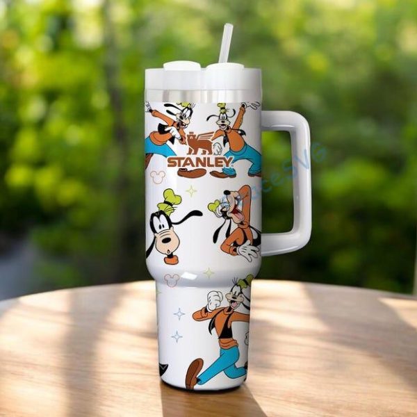 Custom Goofy 40oz Tumbler, Personalized Tumbler with Handle Tumblers