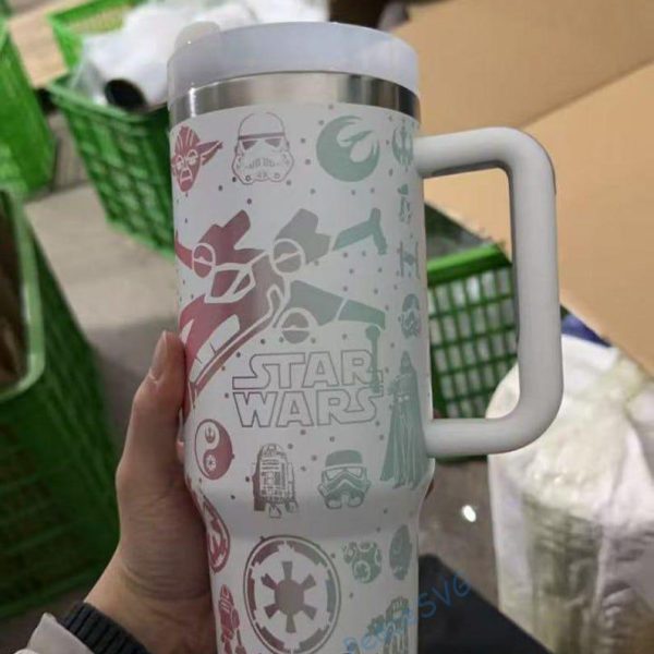il_794xN.7523262721_drw3.jpg Star Wars Engraved Tumbler 40oz Gift for Her, Stainless Steel Insulated Cup