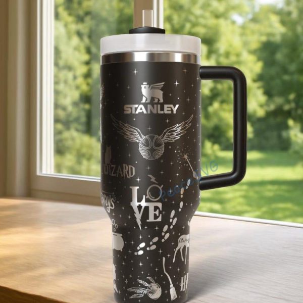 il_794xN.7544797009_aib8.jpg Wizard 40oz Laser Engraved Tumbler, Insulated Stainless Steel Drinkware for Hot/Cold Beverages