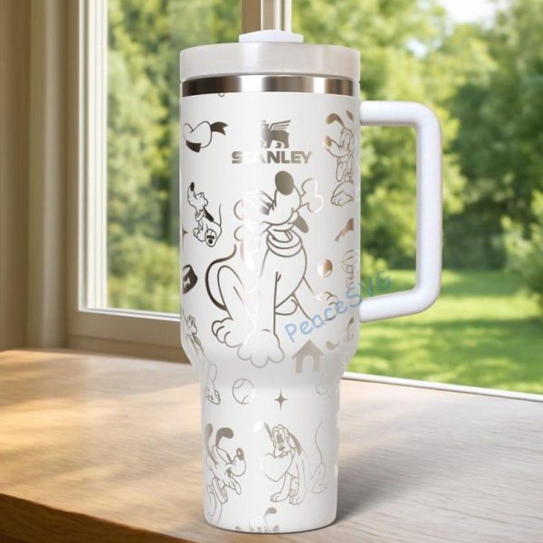 Custom Pluto Dog Tumbler Laser Engraved Personalized Stainless Steel